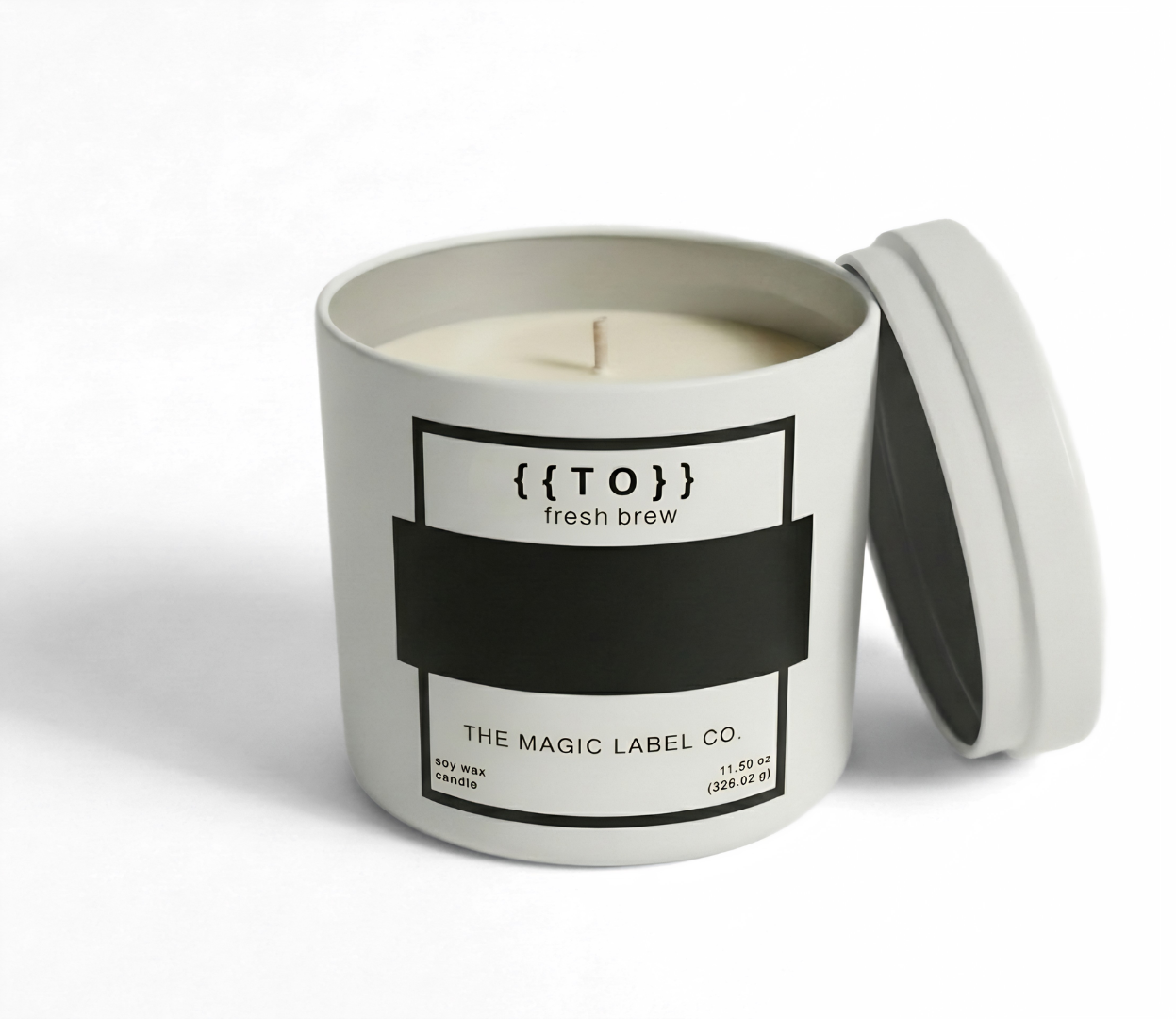 Customizable Candle - Fresh Brew