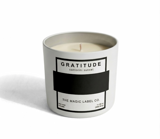 Gratitude Candle - Santorini Sunset