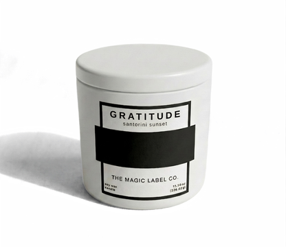 Gratitude Candle - Santorini Sunset
