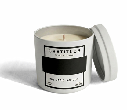 Gratitude Candle - Santorini Sunset
