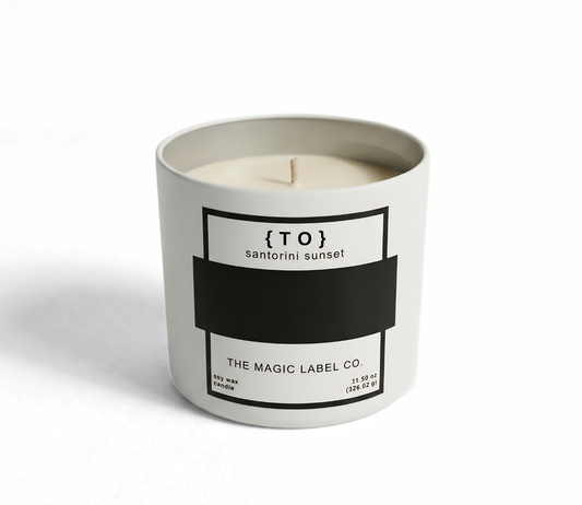 Customizable Candle - Santorini Sunset