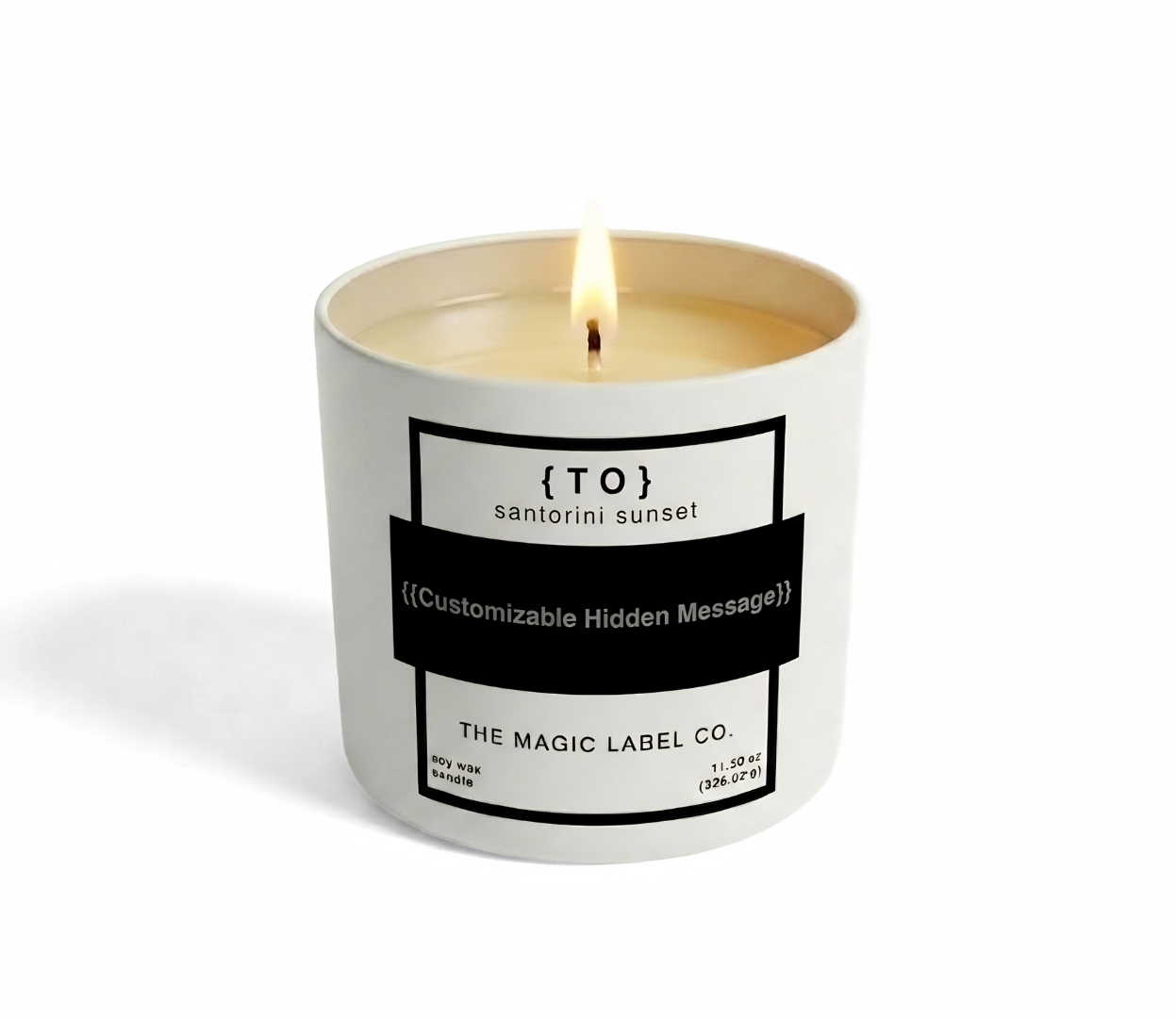 Customizable Candle - Santorini Sunset