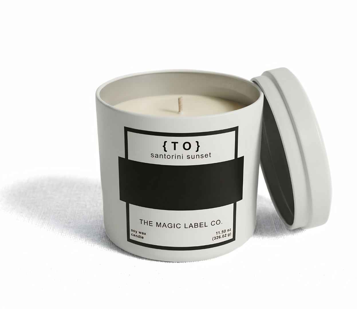 Customizable Candle - Santorini Sunset