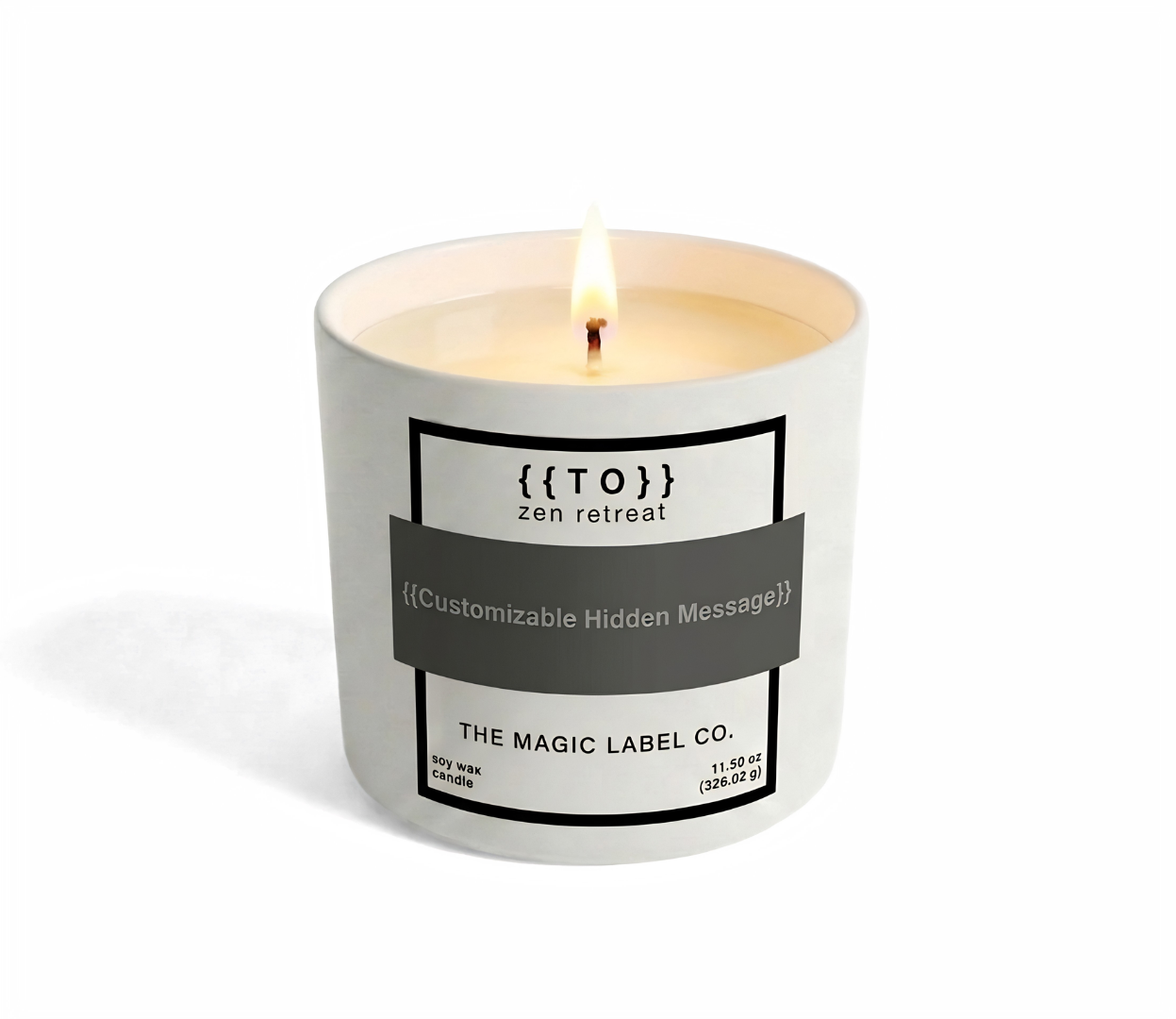 Customizable Candle - Zen Retreat