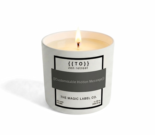 Customizable Candle - Zen Retreat